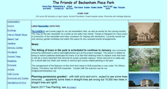 Desktop Screenshot of beckenhamplaceparkfriends.org.uk