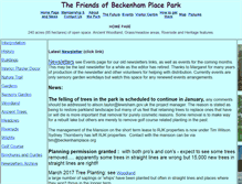 Tablet Screenshot of beckenhamplaceparkfriends.org.uk